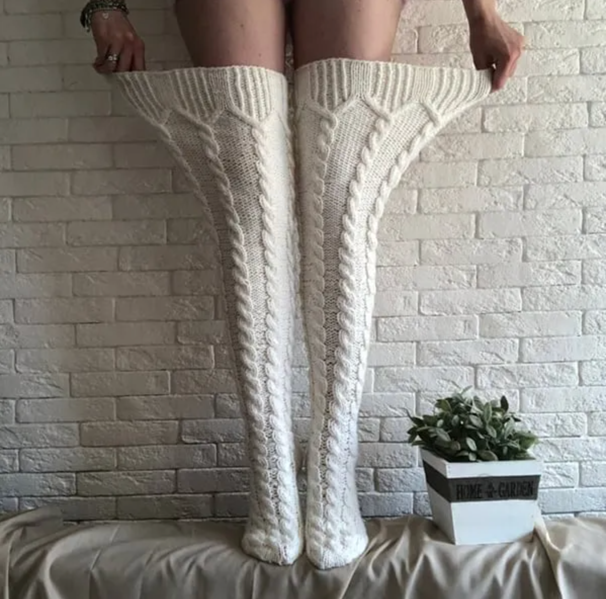 BearWool™ Crochet Long Socks – Handcrafted Elegance & Ultimate Comfort